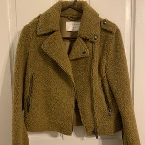 Zara Teddy Moto Jacket